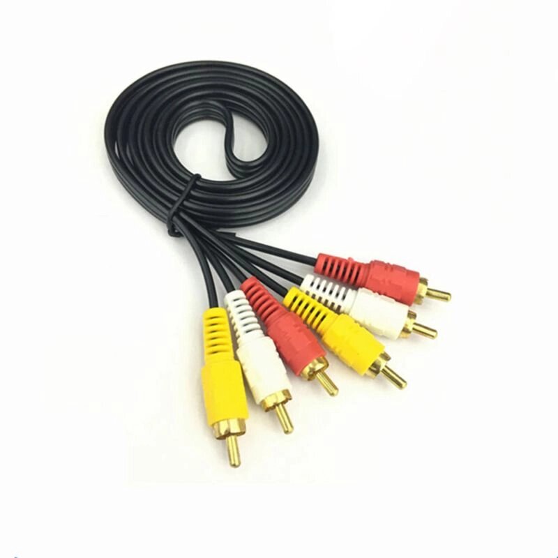 Шнур H363 1.5м 3 RCA на 3 RCA от компании Мир Электроники - фото 1