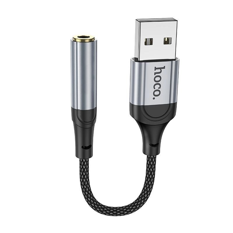 Шнур HOCO LS36 Аудио конвертор, USB на AUX (мама) 12 см от компании Мир Электроники - фото 1