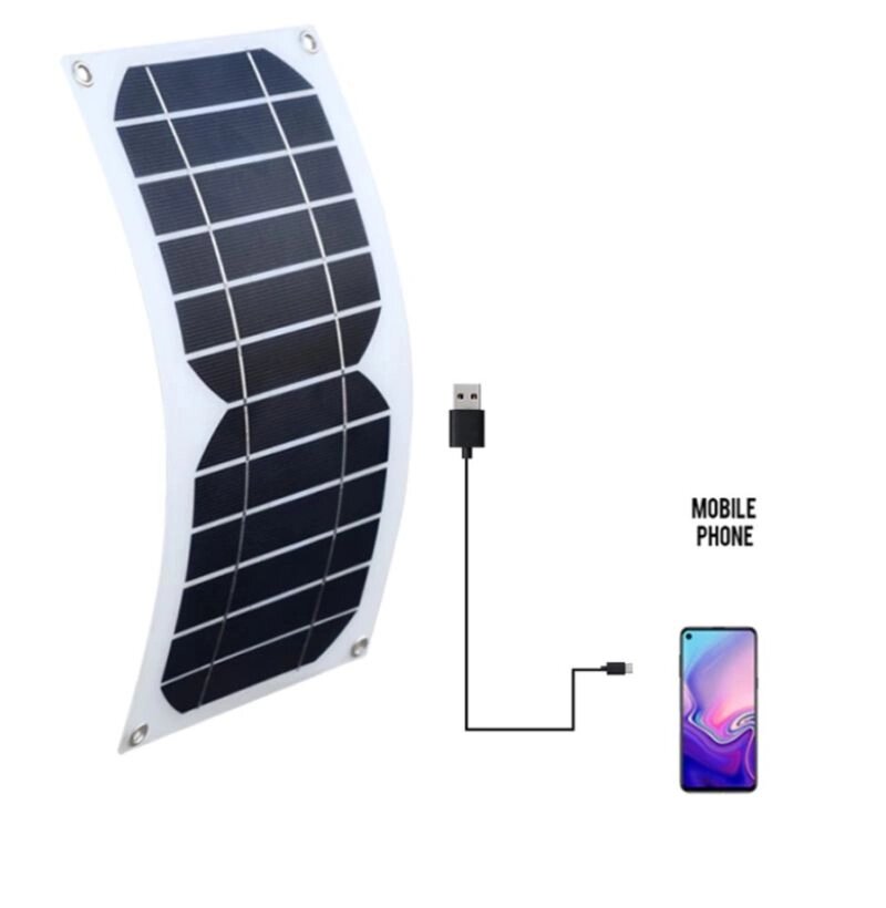 Солнечная панель гибкая 145x300 мм, 5 В/6 Вт. от компании Мир Электроники - фото 1