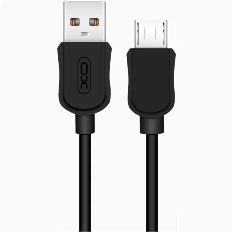 USB кабель XO NB41 micro USB 1m черный от компании Мир Электроники - фото 1