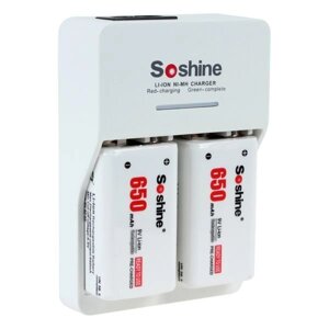 Зарядное устройство Soshine SC-V1 без аккумуляторов 9В