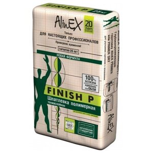 AlinEX Шпатлевка чистовая финишная П (полимерная Finish) 25 кг
