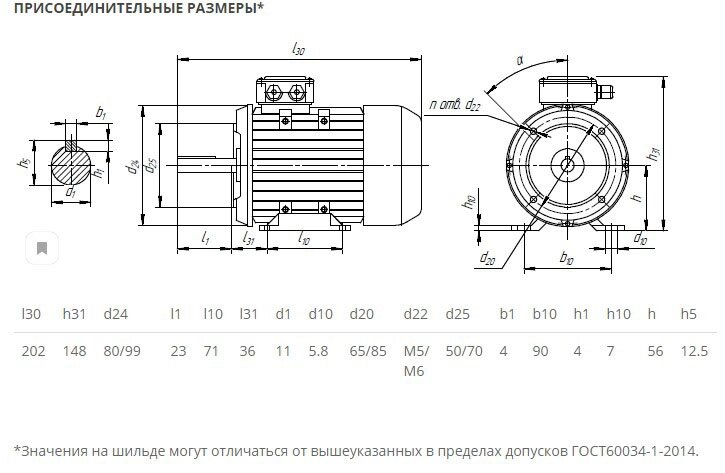 Электродвигатель 5АИ 56 А4 0,12/1500 IM2181 0,12кВт 380/220В У2 от компании ТОО "Nekei" - фото 1