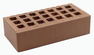 Кирпич облицовочный какао одинарный гладкий М-150 Саранск