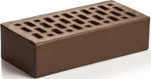 Кирпич облицовочный шоколад одинарный гладкий М-150 Магма