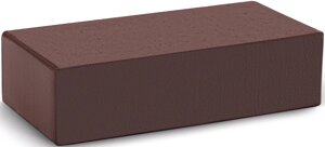 Кирпич облицовочный темный шоколад одинарный гладкий полнотелый М-300 КС-Керамик