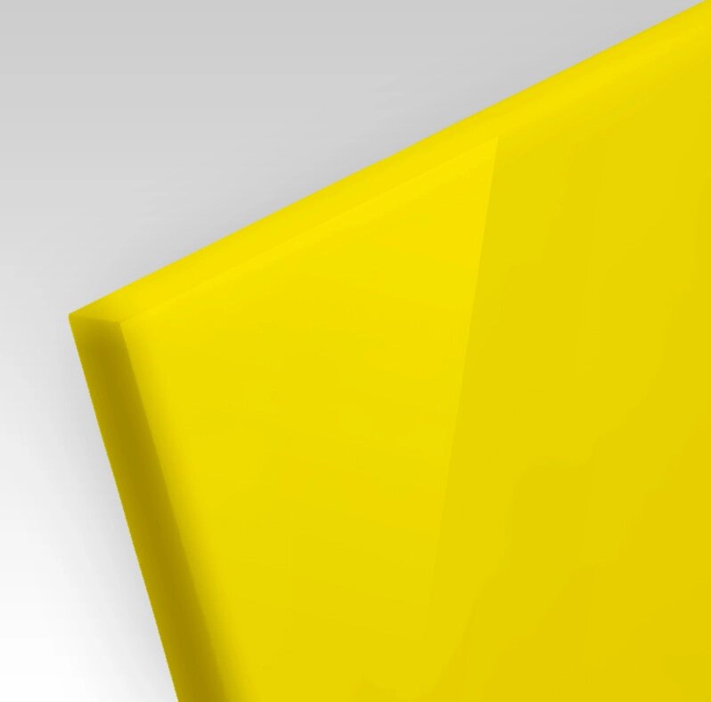 Лист ПНД ХК 10х1250х2020мм (24,49 кг) Желтый от компании ТОО "Nekei" - фото 1