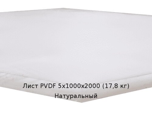 Лист PVDF 5х1000х2000 (17,8 кг) Натуральный от компании ТОО "Nekei" - фото 1