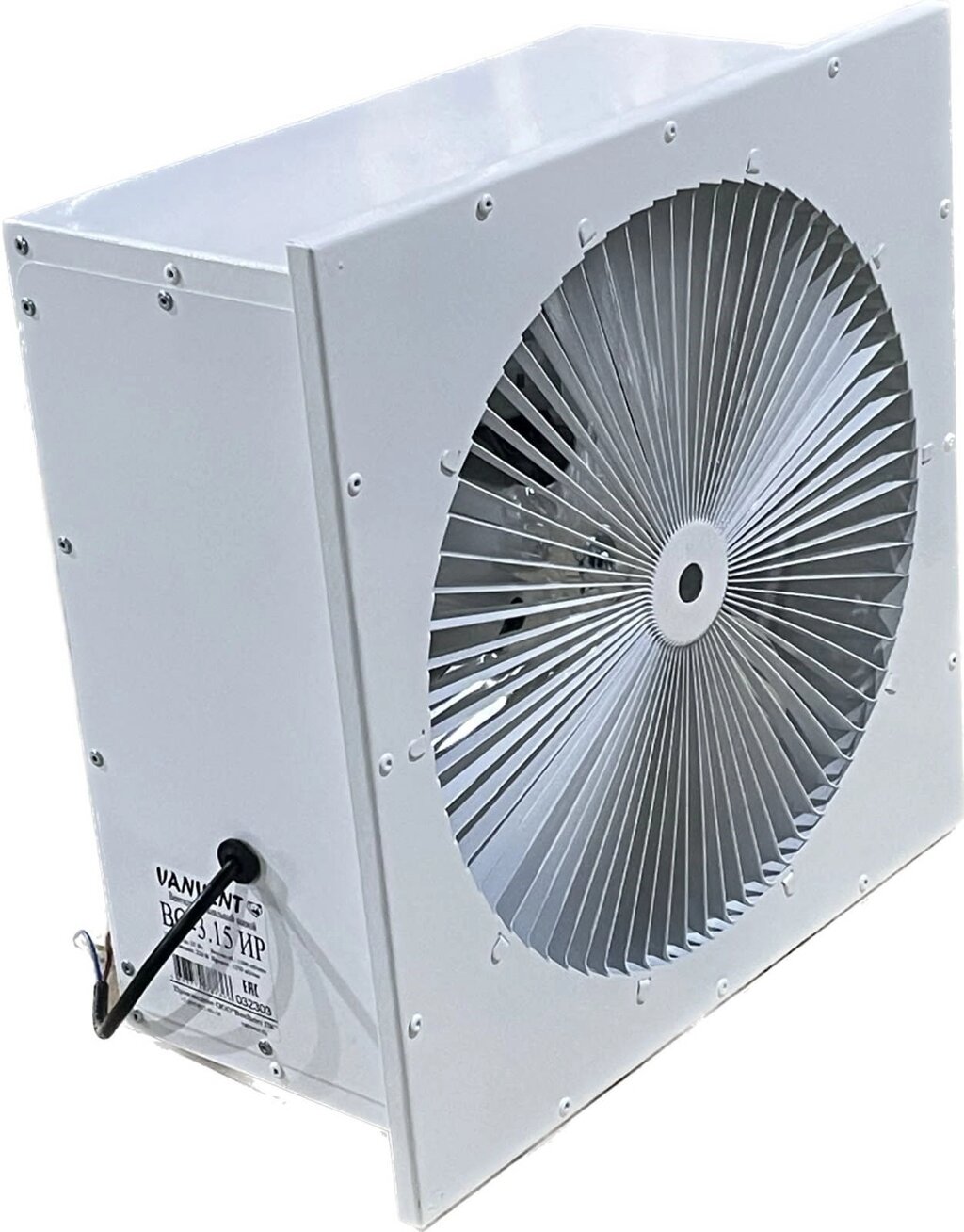Осевой вентилятор Ванвент ВО-3,15 ИР с инерционной решёткой от компании ТОО "Nekei" - фото 1