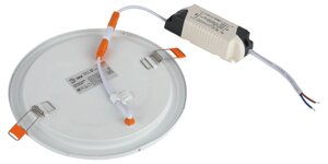 Led 1-12-6k светильник эра светодиодный круглый led 12w 220v 6500k