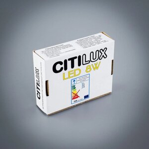 Citilux Омега CLD50K080 LED Встраиваемый светильник с диммером Белый