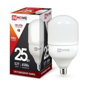 Лампа светодиодная высокомощная LED-HP-PRO 25Вт цилиндр 6500К холод. бел. E27 2380лм 230В IN HOME 4690612031064