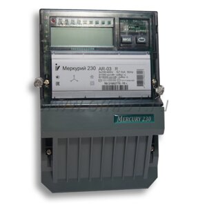 Счетчик Меркурий 230AR-02 R 10-100А; 3*230/400В (к. т. 1,0/2,0; RS-485; ЖКИ)