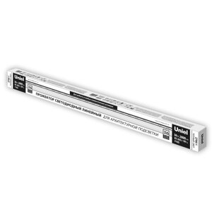 Ulf-l52-36w/2700k/l100 220v ip65 silver прожектор светодиодный линейный, 1000мм. теплый белый свет (2700К). 4500Лм.