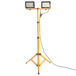 Прожектор на штативе , 2*70W 6400К 220V черный IP65 , LL-504