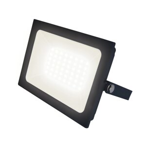 Ulf-f21-50w/3000k ip65 200-250в black прожектор светодиодный. теплый белый свет (3000К). Корпус черный. TM Uniel