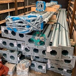Опора освещения круглая несиловая прямостоечная круглоконическая ОКК-8.0-02-Ц