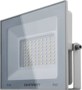 Прожектор светодиодный 90 138 OFL-70-6K-WH-IP65-LED 70Вт 6000К IP65 5600лм бел. ОНЛАЙТ 90138