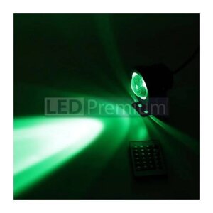 Светодиодный прожектор OT-10В-RGB-220 (10W, 220V, RGB, IP68, черный)