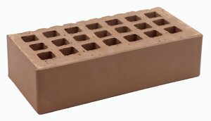 Кирпич облицовочный шоколад одинарный гладкий М-150 Саранск