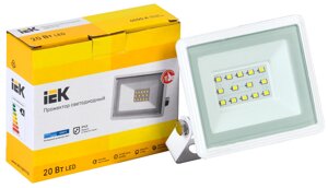 Прожектор светодиодный СДО 06-20 6500К IP65 бел. IEK LPDO601-20-65-K01