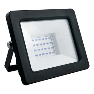 Прожектор светодиодный, 2835SMD, 30W синий AC220V/50Hz IP65, в черном компактном корпусе, LL-903