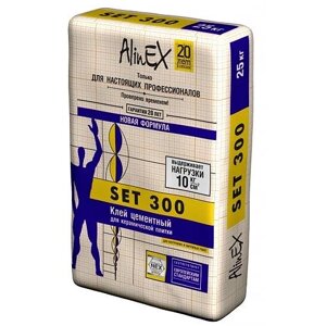 Клей для плитки AlinEX «SET 300» 25кг