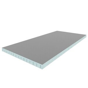 Плита теплоизоляционная Teplofom+ 40х600х1250 мм с односторонним полимерцементным слоем с продольным пропилом