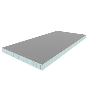 Плита теплоизоляционная Teplofom+ 50х600х1250 мм с односторонним полимерцементным слоем с продольным пропилом