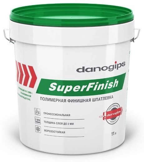 Шпатлевка финишная SUPERFINISH DANOGIPS 18,1 кг от компании ТОО "Nekei" - фото 1