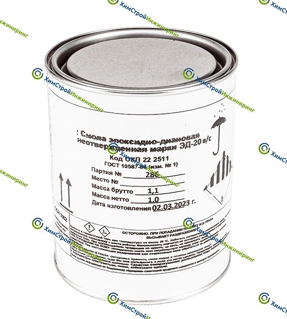 Смола ЭД-20 эпоксидно-диановая (фасовка 1 кг, 5 кг, 10 кг, 20 кг, 50 кг, 220 кг) от компании ТОО "Nekei" - фото 1