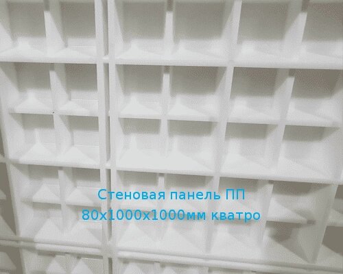 Стеновая панель ПП 80х1000х1000мм кватро (kvatro) от компании ТОО "Nekei" - фото 1