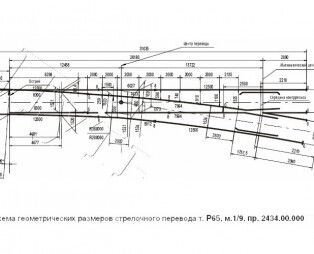 Стрелочный перевод Р-65 1/9 проект 2434, б/у от компании ТОО "Nekei" - фото 1