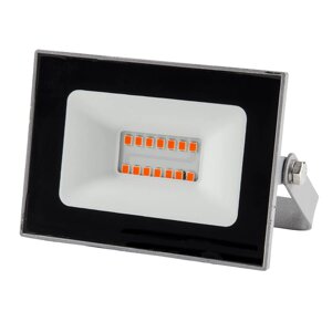 Ulf-q516 10w/red ip65 220-240в grey прожектор светодиодный. красный свет. корпус серый. tm volpe