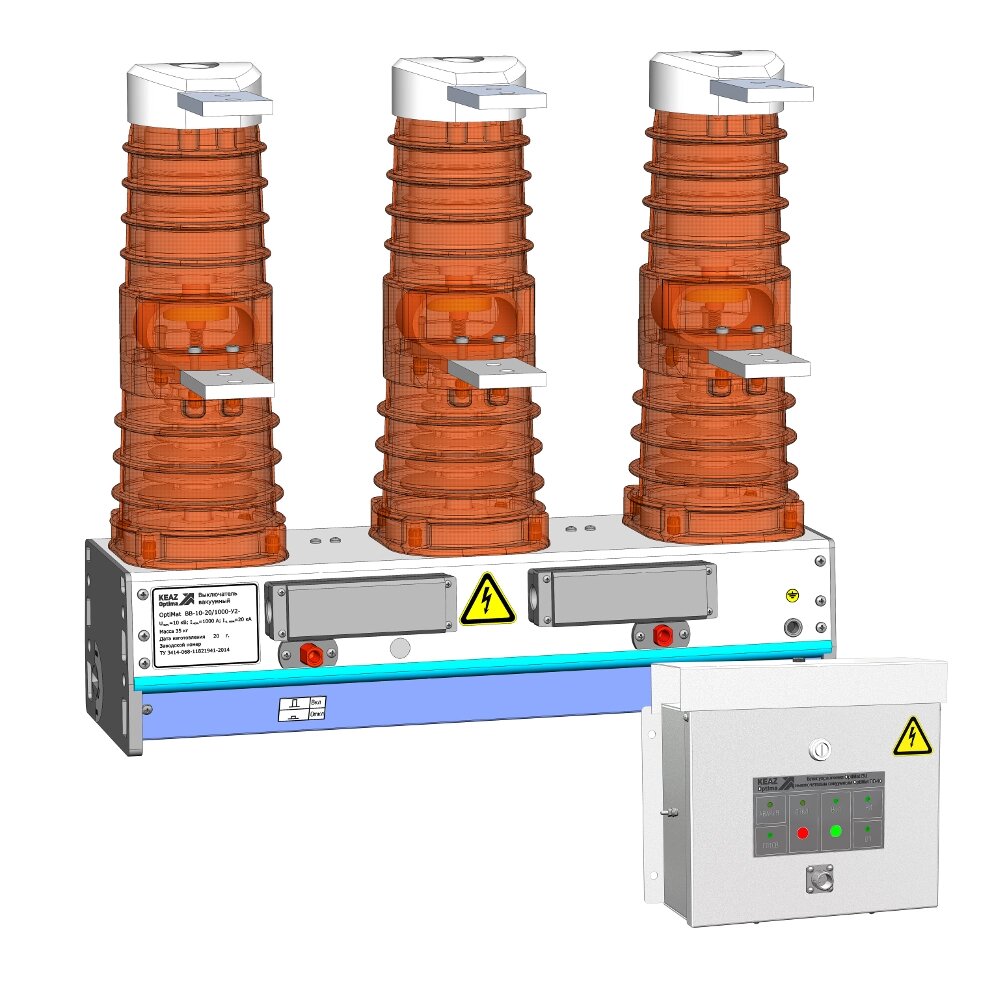 Выключатель вакуумный Optimat BB-10-20/1000-У2-230 с блоком управления Optimat BU-12-У2 от компании ТОО "Nekei" - фото 1