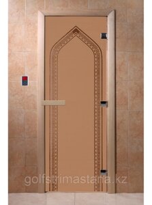 Дверь "арка бронза матовая" 600, 1800