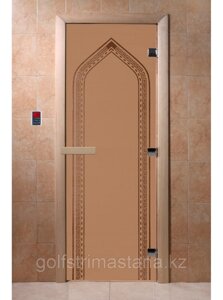 Дверь "арка бронза матовая"