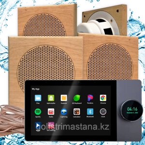 Комплект аудио системы для сауны Steam & Water Smart Home Music (квадрат) 4 колонки
