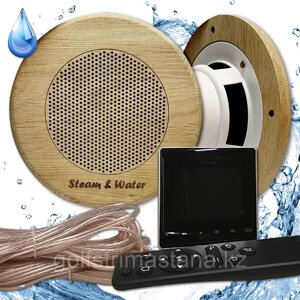 Комплект влагостойкой акустики SW Black SAUNA (круглая решетка)