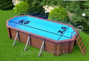 Овальный деревянный бассейн Ангара 6х2,5 м 130