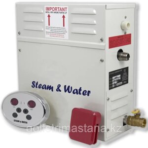 Парогенератор для душа 3 кВт, ручной слив Steam & Water - 30