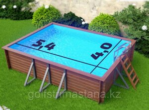 Прямоугольный деревянный бассейн Илим 5х3 м 130
