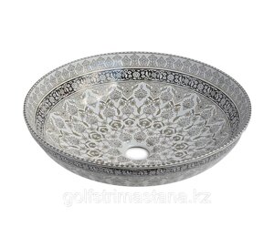 Раковина-чаша (керамика) для хамам Марракеш серая арт. 1008G