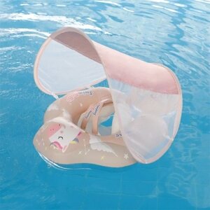 Баллон для купания детский с козырьком Swimbobo (розовый, 16 см)