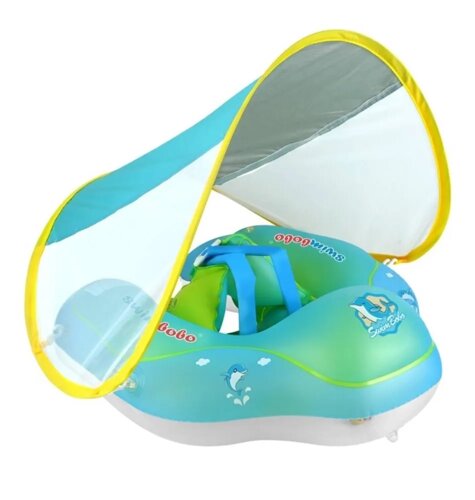 Баллон для купания детский с козырьком Swimbobo (зеленый, 19 см)