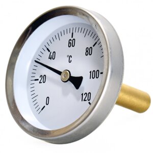 Биметаллический термометр осевой (ТБ-63)