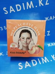 Kiss Beauty Peach Восстанавливающие Гидрогелевые патчи для кожи вокруг глаз с экстрактом персика