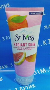St. Ives Radiant Skin Pink Lemon & Mandarin 170 гр - Cкраб для лица «Розовый лимон и мандарин»