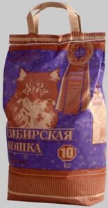 Наполнитель для кошачьих туалетов Сибирская кошка СУПЕР КОМКУЮЩИЙСЯ 10л