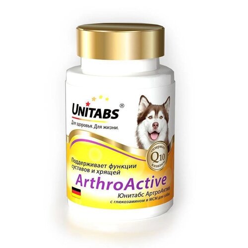 Unitabs arthroactive для собак с глюкозамином и мсm, 100 таб.